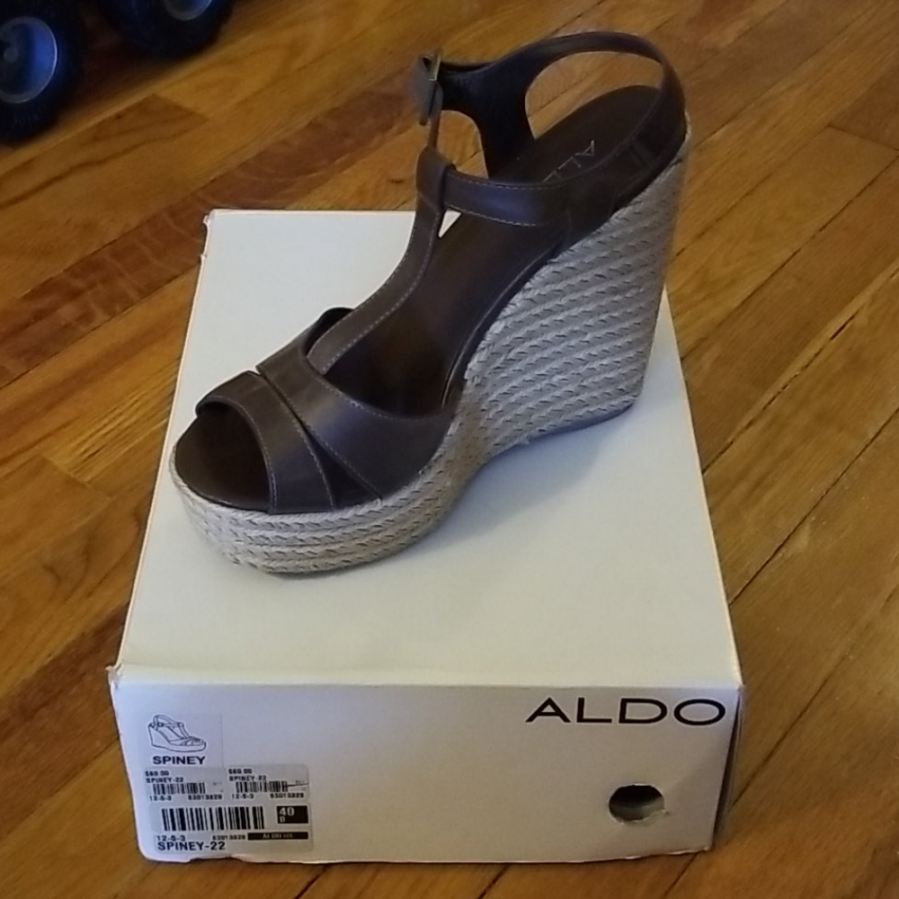 Never worn wedge sandals